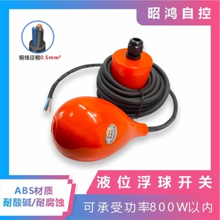 Italy Cable Float Acid and Alkali Resistant Water Level Switch Automatic Water Pump Controller Float Switch