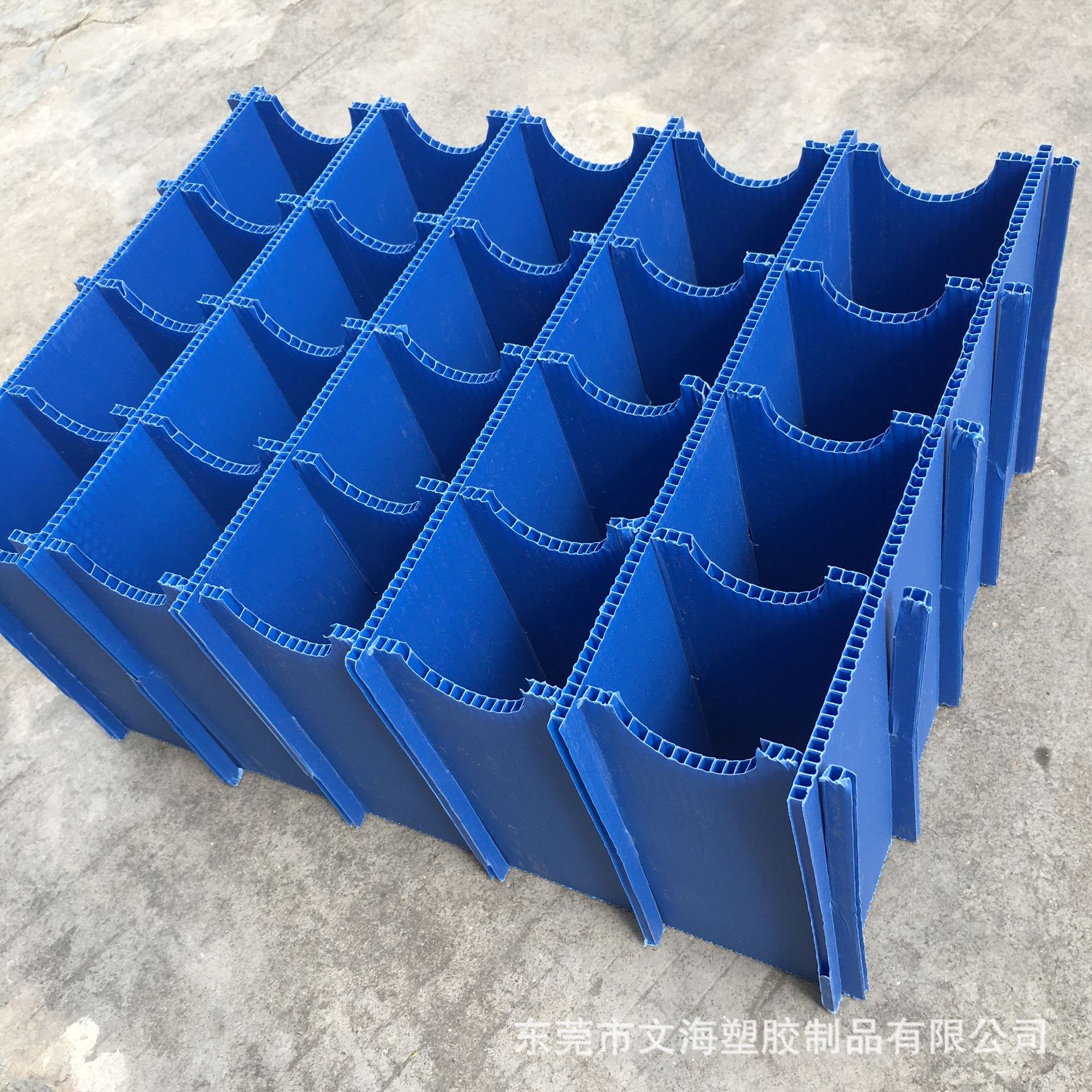 订做各种规格防潮静电塑料瓦楞板刀卡搭配周转箱 隔板中空板刀卡
