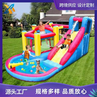 （定制）新款蹦蹦床充气城堡充气滑梯水上乐园设施淘气堡小跳床