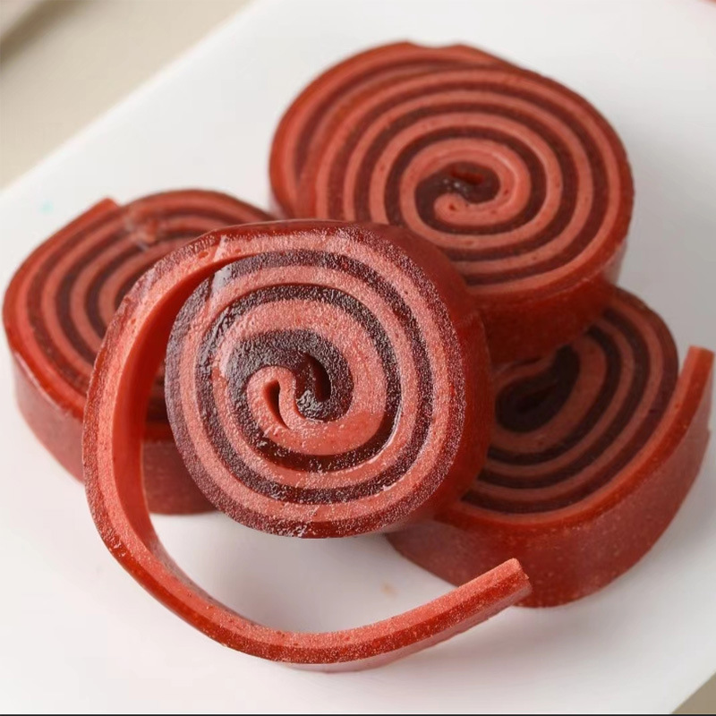 Mini Haws Slice, Haws Roll, Fruit Peel, Bulk, Childhood Taste Haws Snacks, Children's Leisure Food, Wholesale