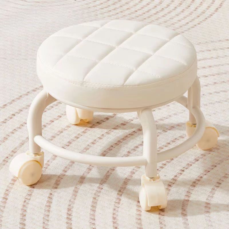 Taburete de poleas universales, zapatos de cambio doméstico, taburete pequeño para bebés, silla móvil para niños, taburete para niños pequeños