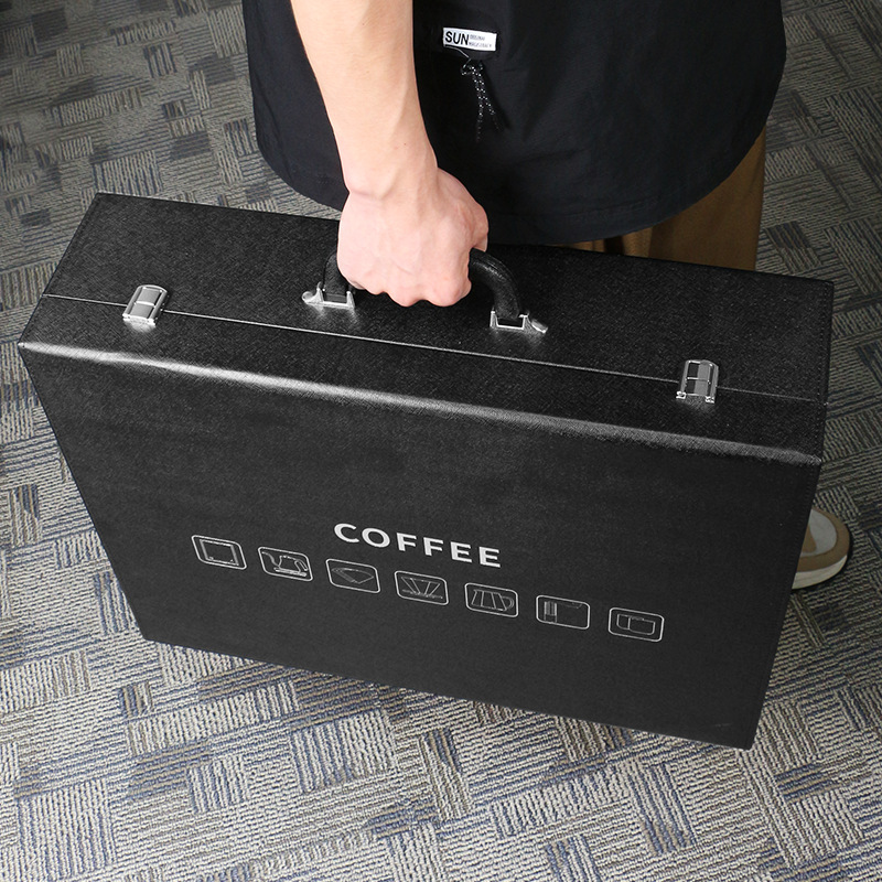 Sphinx set de cafetera de agua de mano, caja de cuero, caja de agua de mano, caja de agua de mano