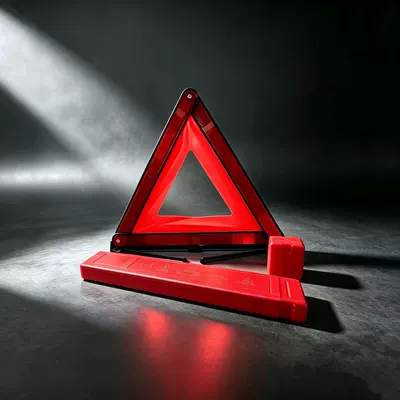 Customizable foldable car warning Warning sign