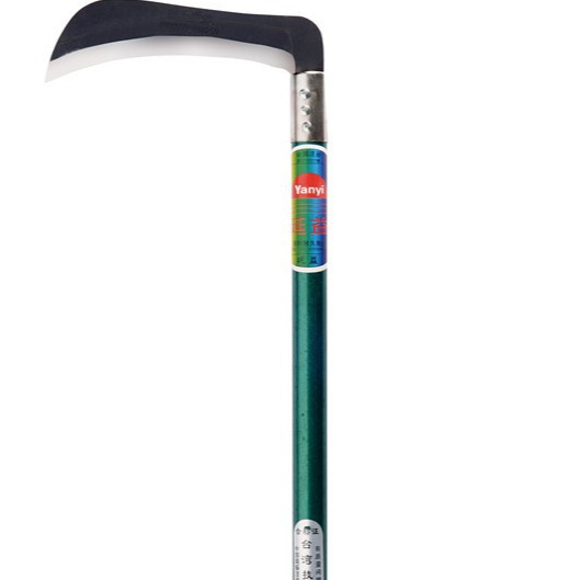 跨境锰钢长柄割麦镰刀农业专用割水稻弯刀厂家批发【延益】T332