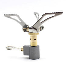 迷你户外炉头野外便携折叠炉不锈钢登山炉野餐烧烤口袋炉迷你炉头