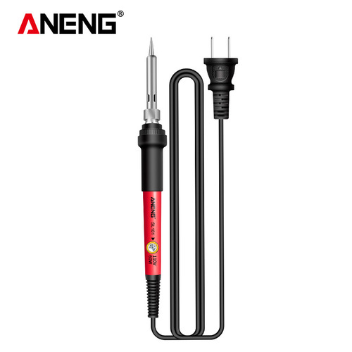 ANENG Intelligent Constant Temperature Electric Soldering Iron Ceramic Core 60W High Power Adjustable Temperature American and European Standard 24-piece Soldering Iron Set