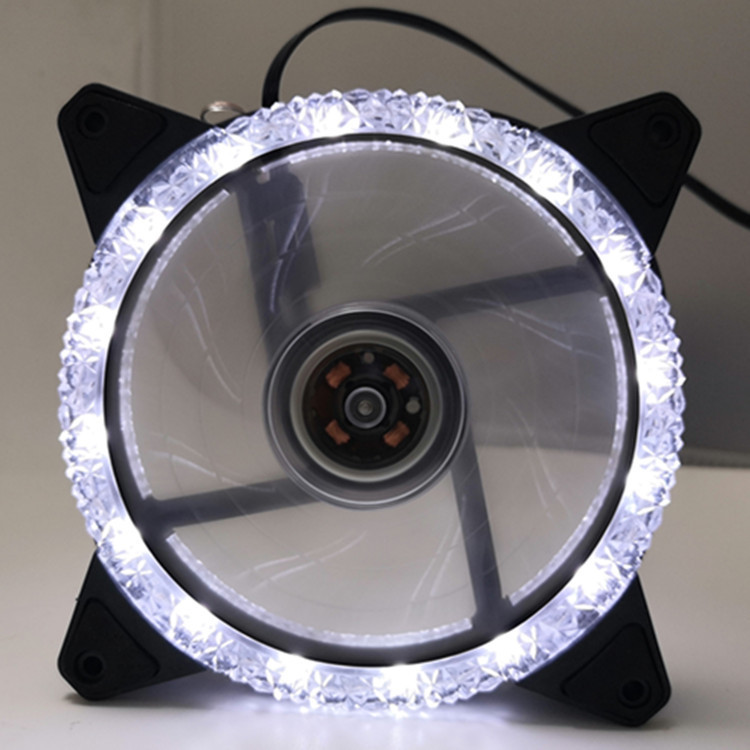 Ledケースファン12cm極光日食16led 12025クールledダブル絞りコンピュータケース|undefined