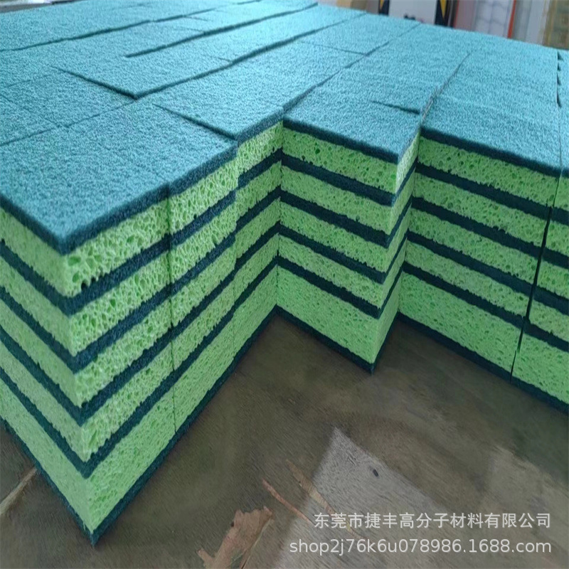 Fuente de la fábrica de estropajo compuesto pulpa de madera esponja de algodón cocina lavavajillas cepillo sartén aceite antiadherente lavavajillas magia limpie