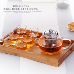 批發銷售玻璃茶壺家用高硼硅玻璃簡約中式可過濾懶功夫煮茶器