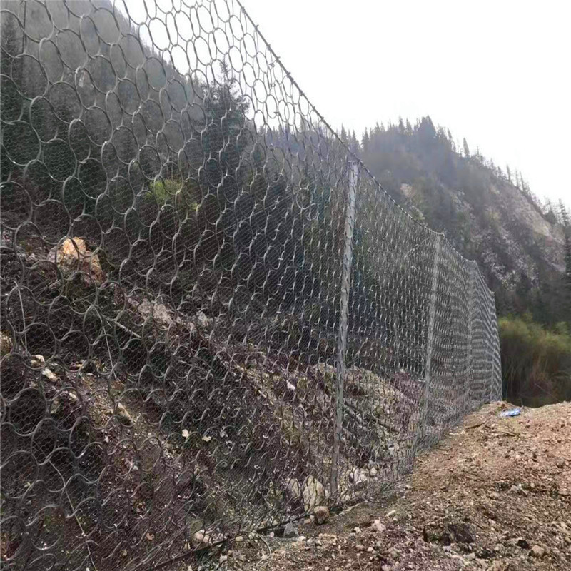 自然灾害治理防护网 地灾治理防护网 SNS柔性防护网  被动拦石网