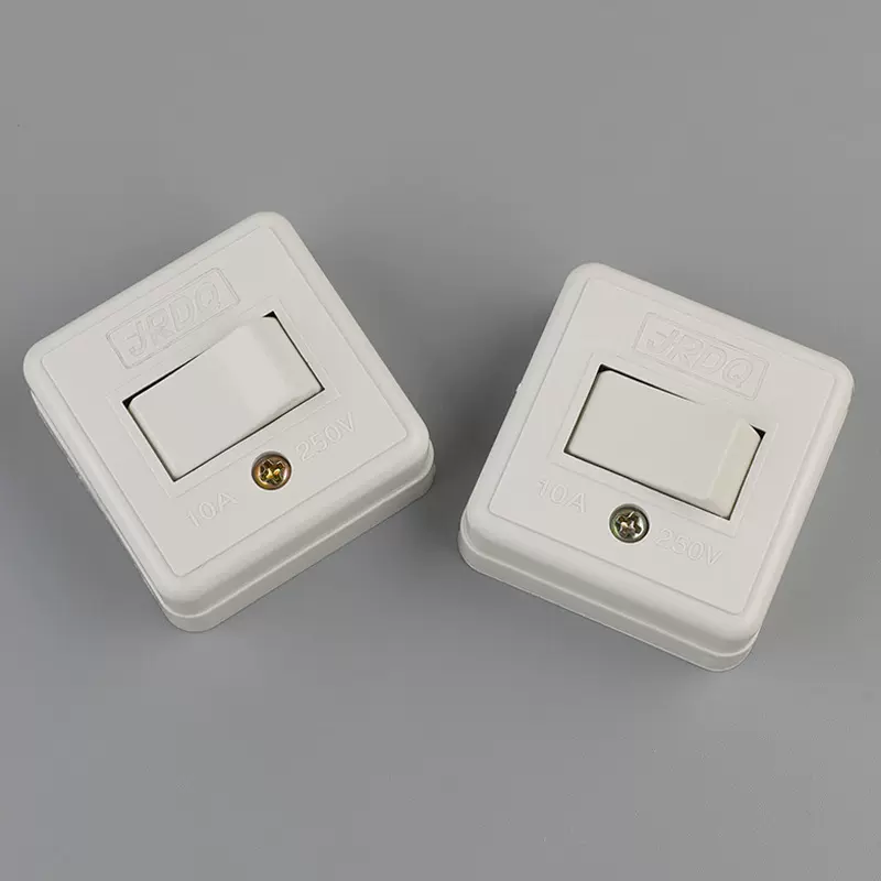 厂家批发10A船型床头开关平面床头开关白色按钮开关手推开关