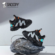 正品史努比童鞋冬新款儿童加绒保暖运动鞋中大童男孩防滑减震跑鞋