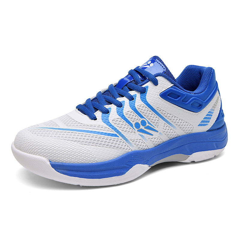 Nuevos zapatos de bádminton de altura baja, zapatos de moda para parejas, zapatos de tenis de mesa de suela gruesa, zapatos de tenis de moda