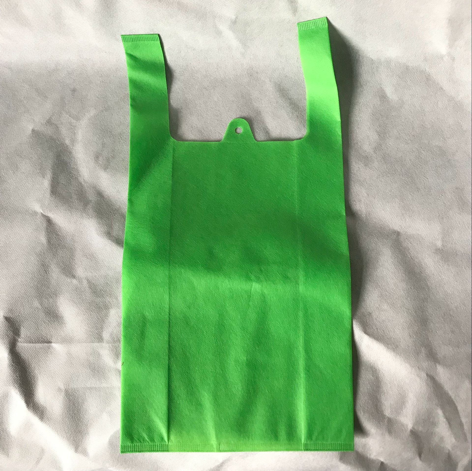 无纺布袋厂专业定销快餐店环保袋超市背心购物袋热压机压背心袋