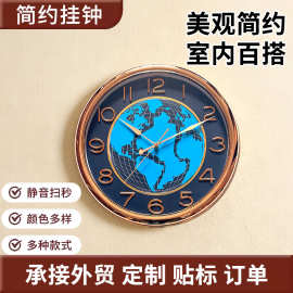 现代简约挂钟酒店高颜值装饰表客厅轻奢时钟卧室石英钟表厂家定制