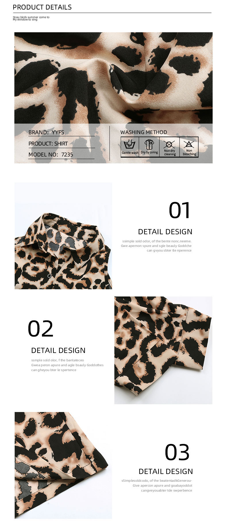 Camicia con spalle scoperte a maniche lunghe con risvolto con stampa leopardata_voghion.com
