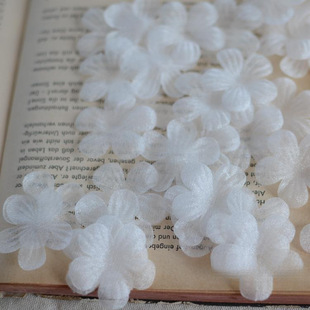 A08Diy Handmade Flower Clothing Accessories Sandy Stereo Crumpled Flower Hair Accessories, Wedding Dress Accessories