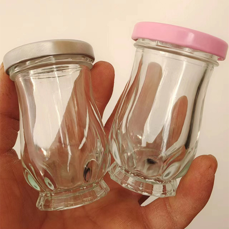 耐高温可蒸煮密封罐鱼胶奶冻瓶厂家批发细腰分装瓶鲜炖燕窝玻璃瓶