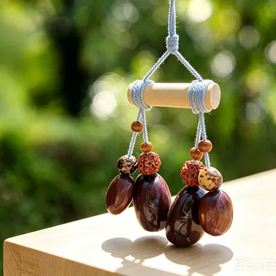 Forest-style natural fruit shell wind | Car hanging - the-splendid-landscape-the-sound-of-dripping-dew