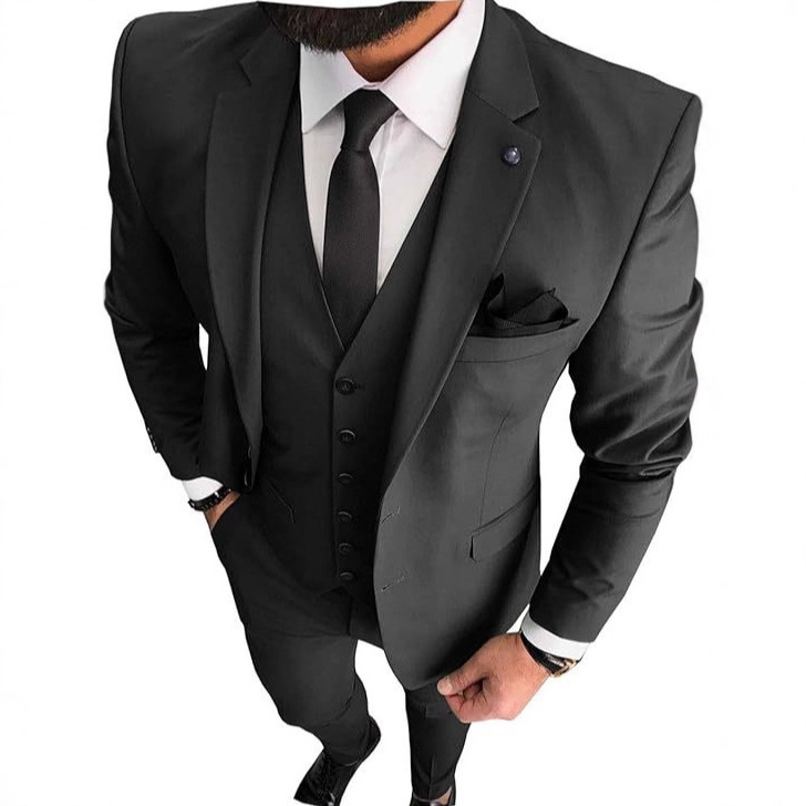 Traje Formal para Hombre de Poliéster, Una Sola Fila y Una Hebilla para Banquetes image 7