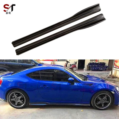 Suitable for Toyota Gt86 Subaru Brz Carbon Fiber Side Skirts Modified Jdm Style Skirt Surround Car Accessories (Motorcycle tail) - carbon-fiber