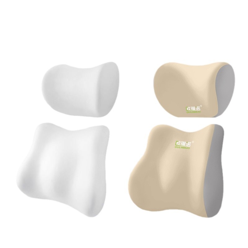 OLINUO 자동차 머리 받침 요추 세트 요추 쿠션 등받이 운전석 승용차 요추 지원 사용자 지정