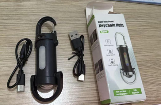 Lámpara de llavero multifunción explosiva Lámpara portátil portátil para exteriores Mini luz de trabajo led de emergencia Linterna de campamento