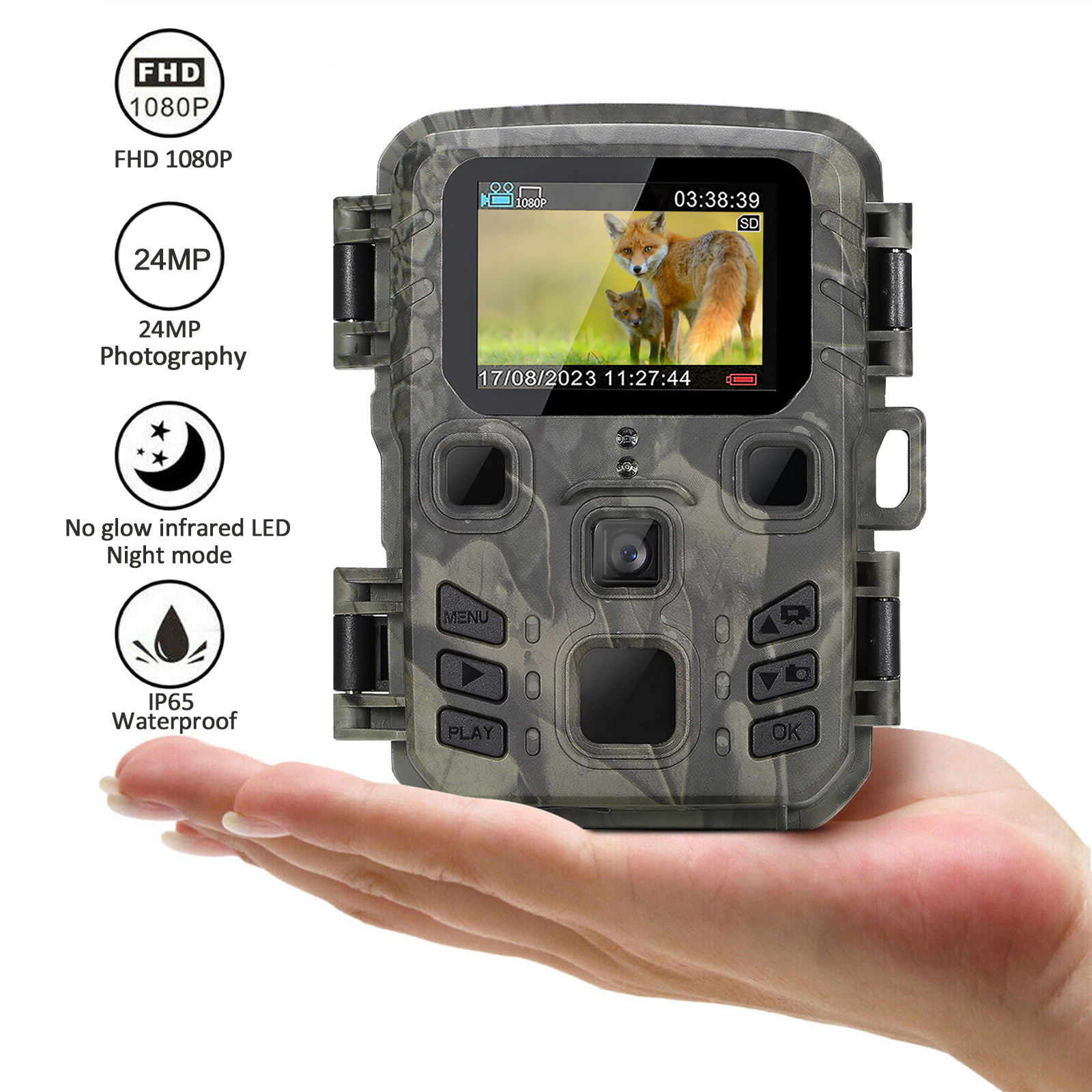 Suntek's New Mini301 Infrared Tracking Camera Card Is Ready to Use 24Mp/1296P Can Set Super Convenient