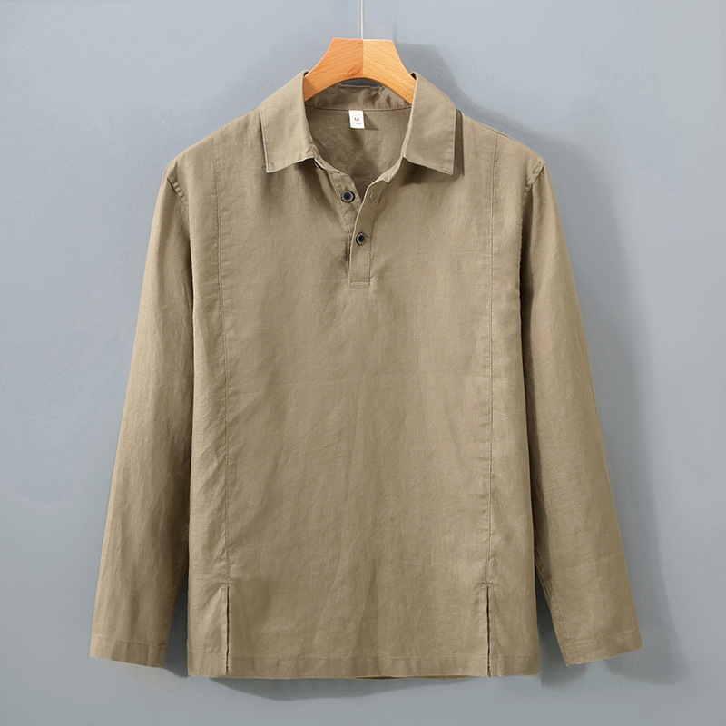 Trousers, shirt, thin long-sleeve, Chinese style, loose fit, city style 4