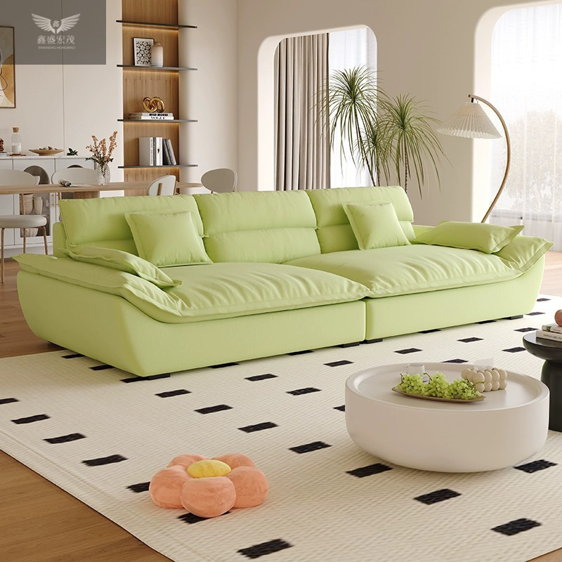Moderno simple anti-garra de gato nube seda estilo de sala de estar tamaño de casa
