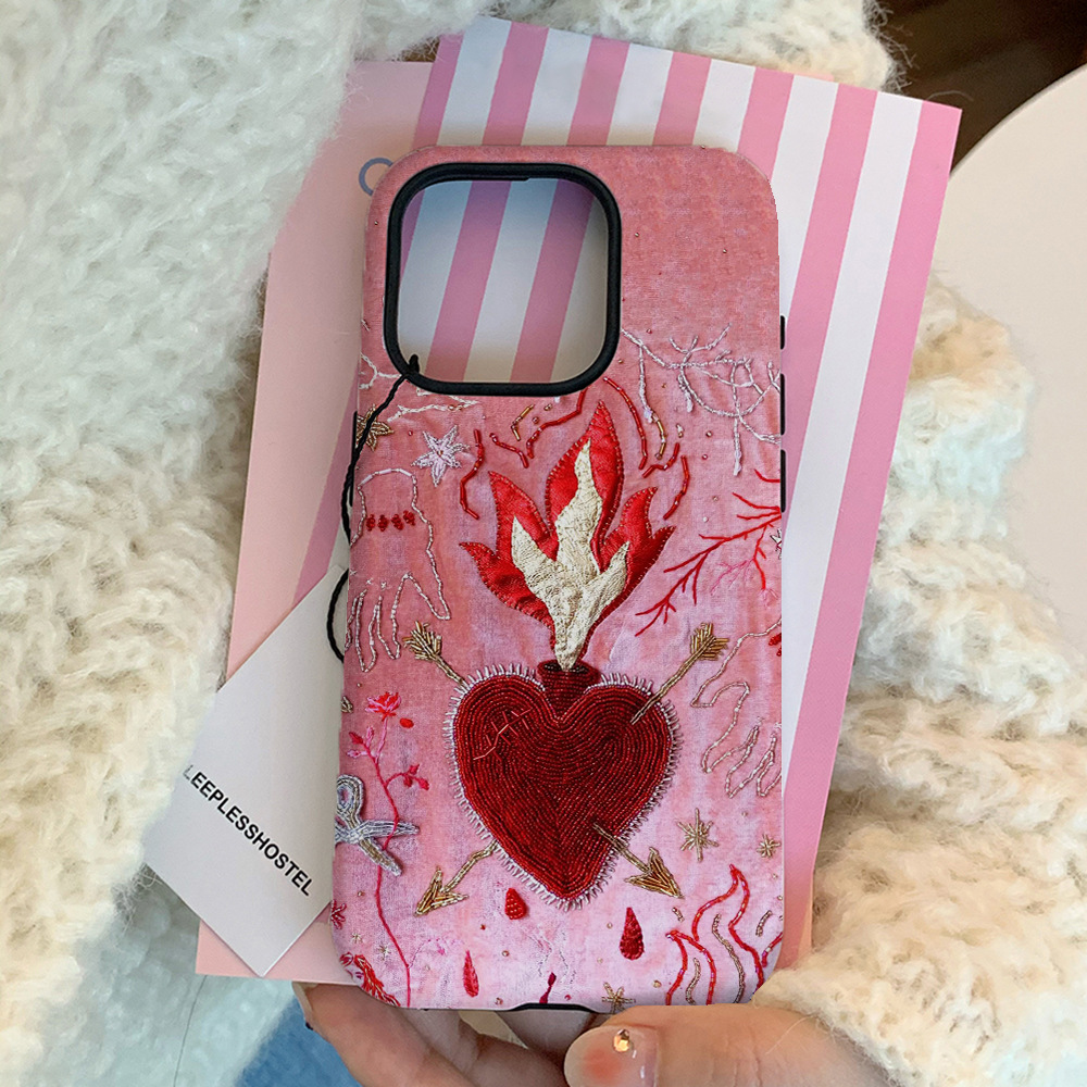 45g Weight iPhone Applicable Brands Phone Cases Classification Feilin Material Flame, Heart Shape Pattern Cute Style Feilin Flame Heart Shape Cute Phone Cases Phone Accessories 2