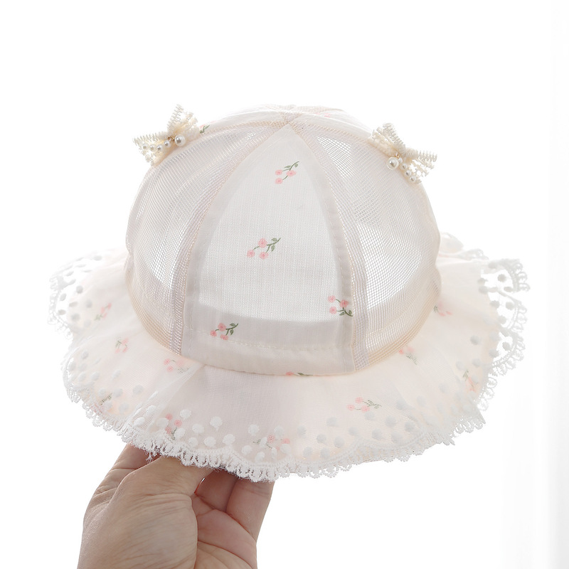 乳児用日よけ帽子、生後数ヶ月の女児用日よけ帽子、幼児用メッシュ通気性フィッシャーマンハット、通気性日よけ|undefined
