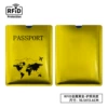 Aluminum Foil Map Passport Set Gold