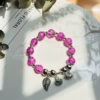 Purple shell leaves Ping An buckle bracelet#SZ472