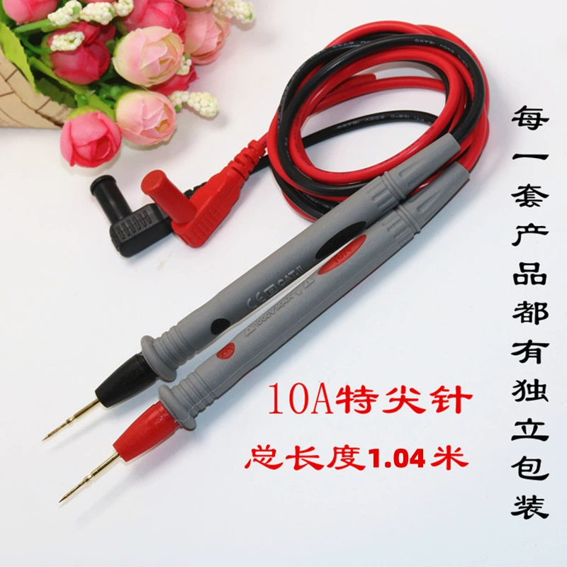 Высококачественный мультиметр, очень острый, сверхтонкий, универсальный тестовый карандаш 10A, морозостойкий, высокотемпературный, силиконовый тестовый карандаш
