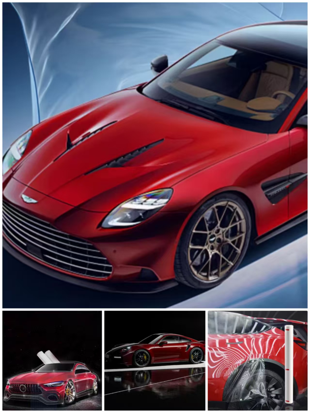 High-End Tpu Car Paint Protection Film, Invisible Car Wrap, Anti-Scratch, Transparent, Full Roll, Imported Tpu Invisible Car Wrap