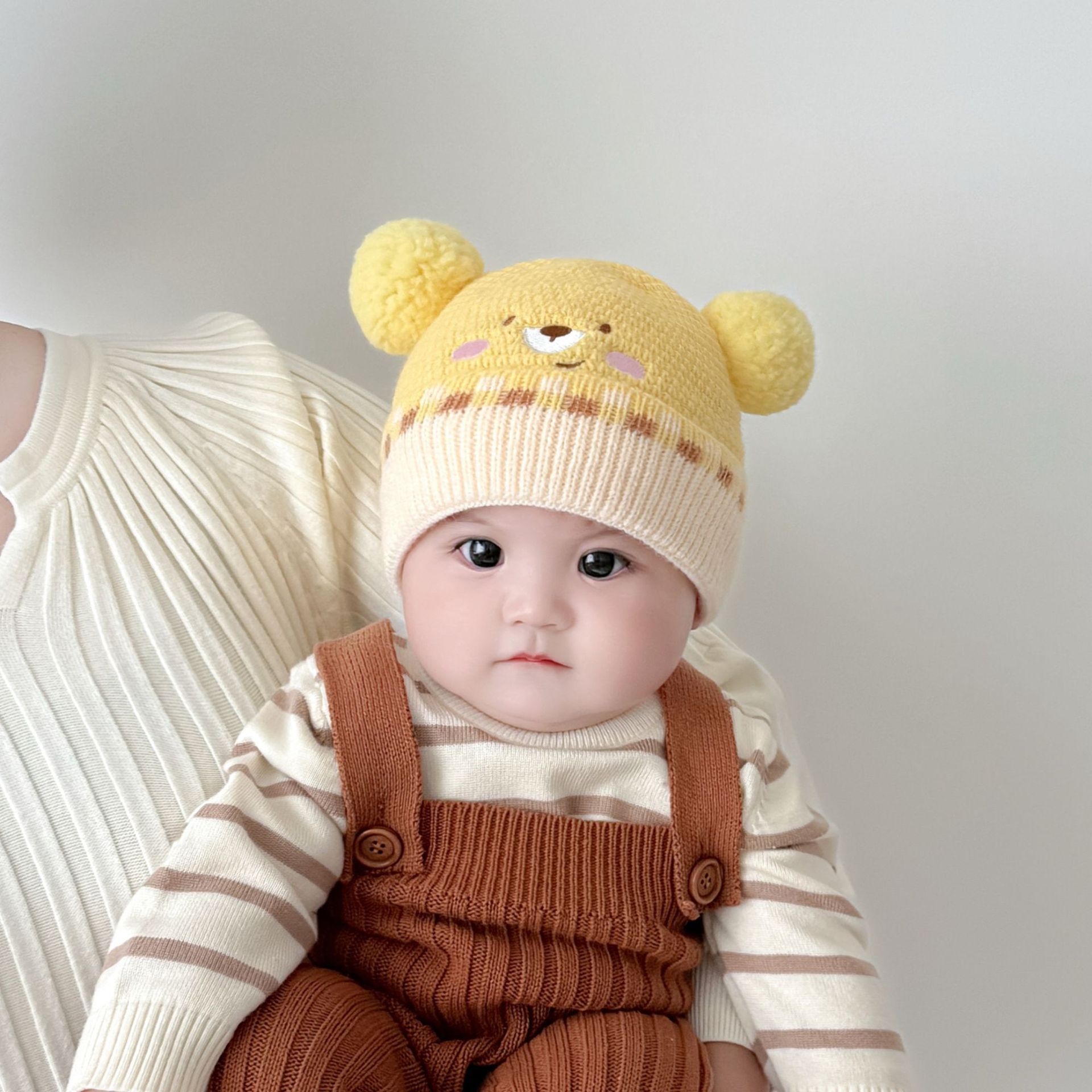 Sombreros para bebés otoño y invierno súper lindos y gruesos niños sombreros de lana de dibujos animados para niños invierno niñas bebés sombreros de punto calientes