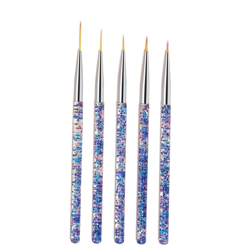 Juego de bolígrafos de uñas de Amazon de venta caliente transfronteriza 5 bolígrafos de hilo juego de herramientas de uñas