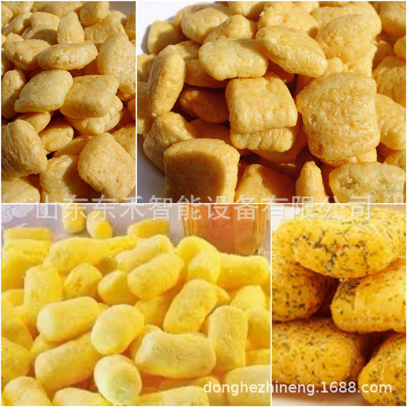 休闲食品生产线 膨化油炸食品生产设备 双螺杆膨化机 膨化机模具