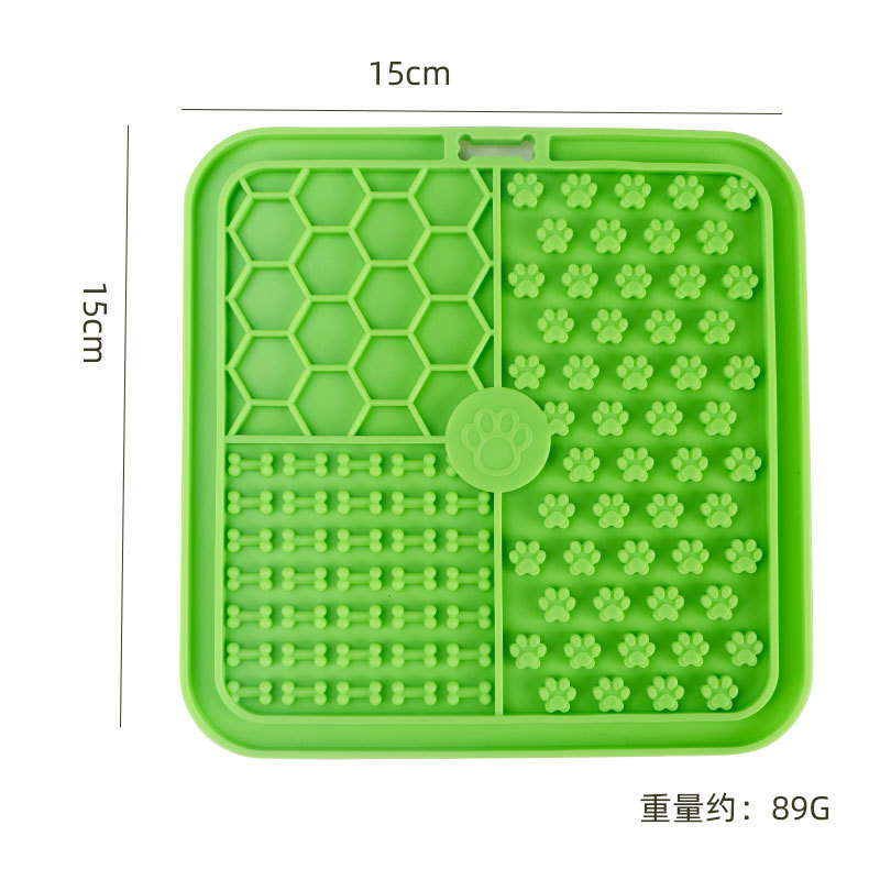 卸売シリコン製ペット用スローフードマット、犬用窒息防止スローフードマット、猫用知育用漏れ防止フードマット、滑り止め、噛みつき防止、簡単使用|undefined