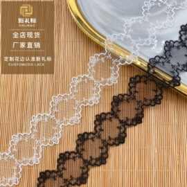 网纱花边 洛丽塔饰品DIY双边网纱刺绣简约百搭辅料 水溶花边