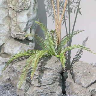 仿真绿植塑胶波斯蕨叶绿化景观装饰森系植物墙搭配绿叶蕨类植物