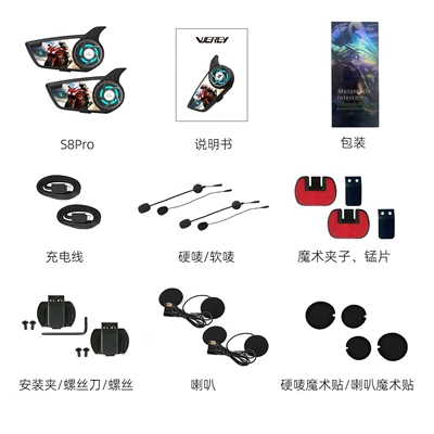 Cross-border helmet Bluetooth Motorcycle Helmet Headset - double-package