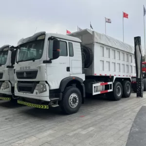 İşlənmiş səkkiztəkərli Shaanqi Delong 6X4, torpaq yük maşını, milli standart üç