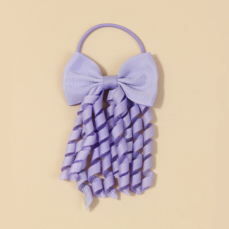 7g Weight Hair Tie Hair Accessories Type A Pair Quantity Holiday, Daily Occasion Polyester Rib Material Bow Knot Pattern Kid'S Gender Cartoon Style Style Kid'S Cartoon Style Bow Knot Polyester Rib Hair Tie 5