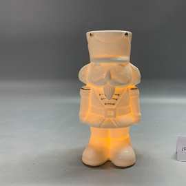 创意胡桃夹子透光陶瓷士兵家居装饰品胡桃兵圣诞摆件圣诞节礼物