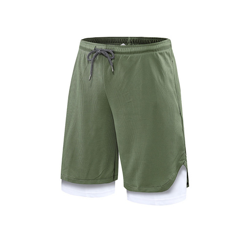 Summer sports shorts for men, lined with anti-glare, quick-drying, running, marathon and track pants, men's fitness training