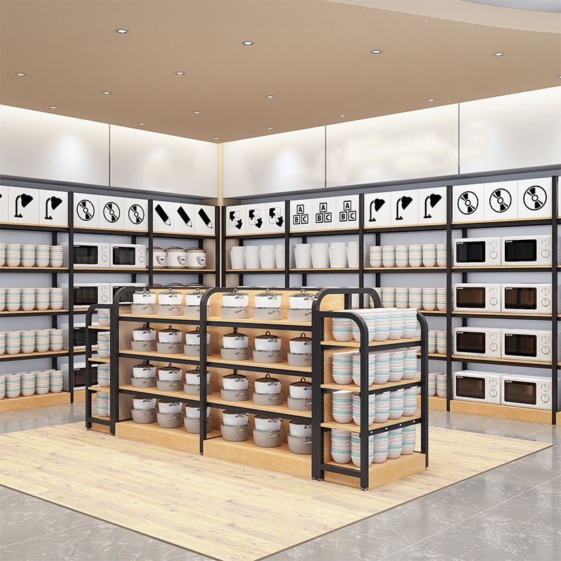 Supermercado Nakajima Estante de exhibición Estante de exhibición de múltiples capas ajustable Papelería Tienda de maternidad y bebé Estante de agua Vitrina de cosméticos
