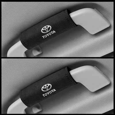 door handle protective cover car, Sürətlər qutusu və əl tormozu başlıqları - toyota-black-suede-pull-gloves-pair