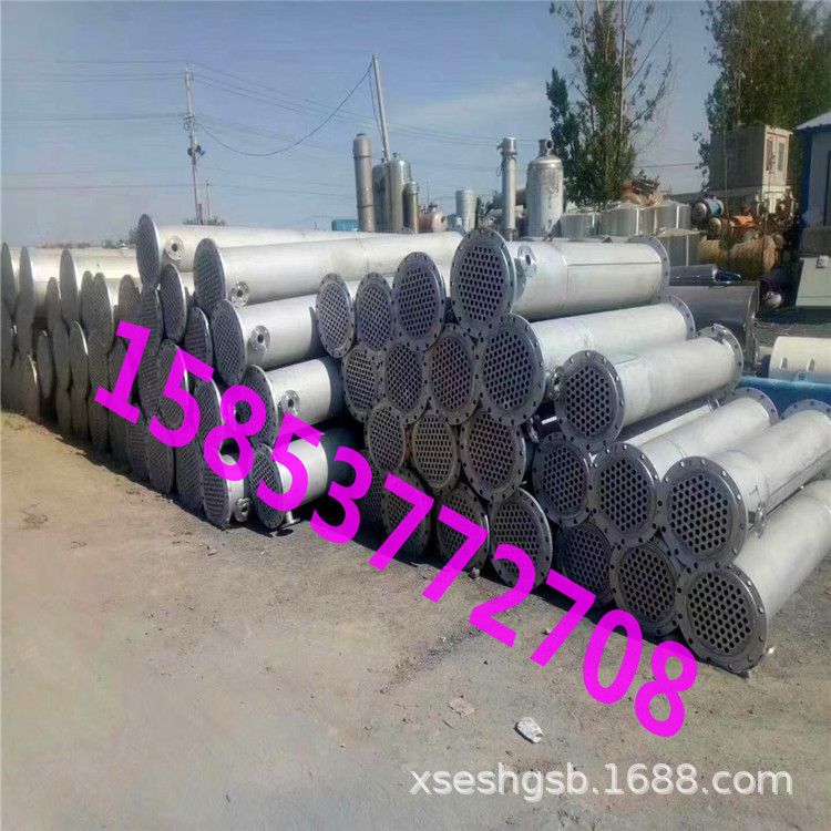 不锈钢列管冷凝器 二手螺旋板换热器 唐瓷片冷凝器 换热器 钛材